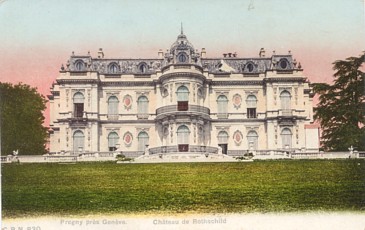 This postcard image depicts the epitome of international real estate circa 1907 - the Chateau de Rothschild (also known as the Chateau de Pregny) located near Geneva, Switzerland.  The original postcard is for sale in The unltd.com Store.  Any buyers on the home? 
